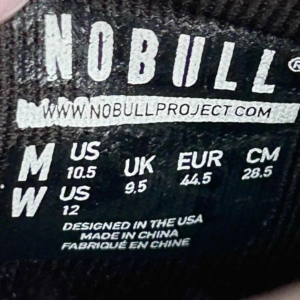 NOBULL Mid Trainer Sneakers‎ 10.5 Black Training Gym Crossfit Gorpcore
